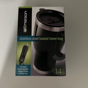 Emerson Stainless Steel Heated Travel Mug - 14 oz, New in Box